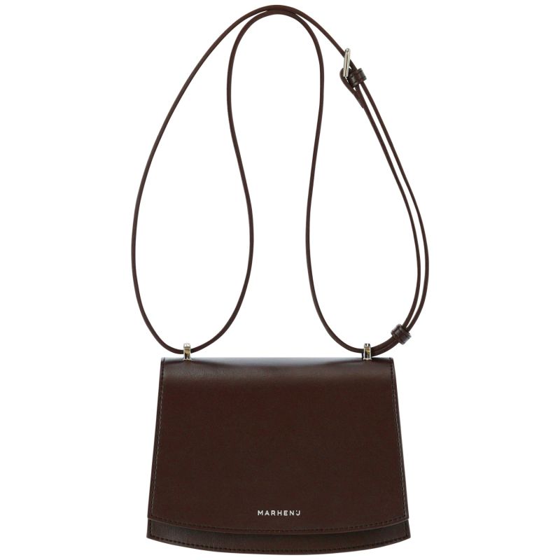 Apple Leather Shoulder Bag - Calla Mini - Mocha Brown image