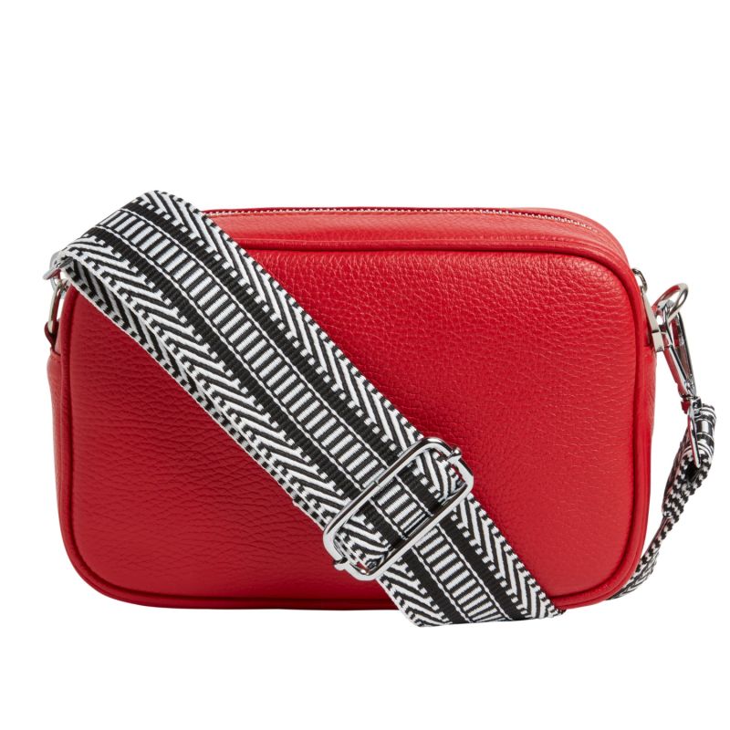 Crossbody Bag In Red With Interchangeable Straps image