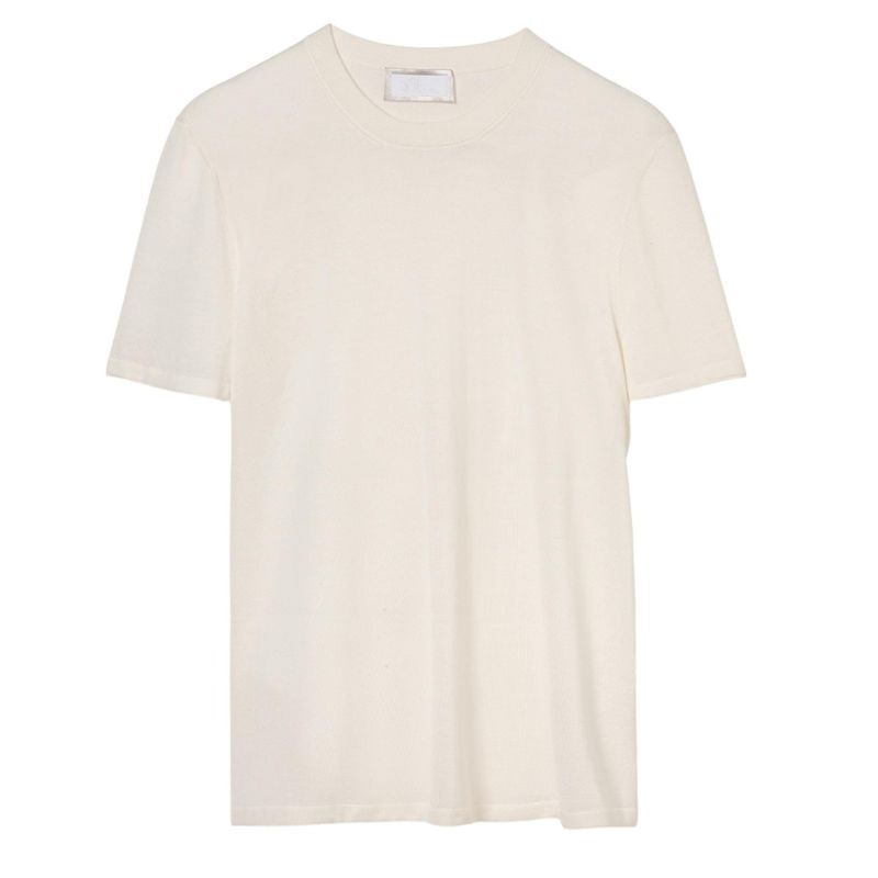 The Cashmere&Silk T-Shirt — Silky Cream image