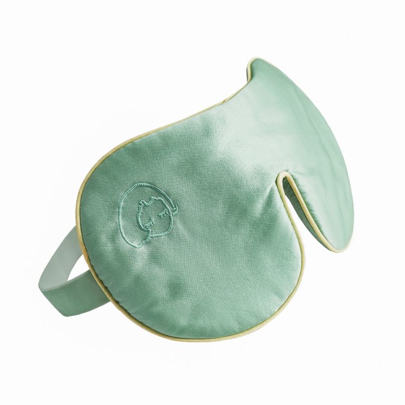 Silk Eyeshade For Sleeping - Light Green image