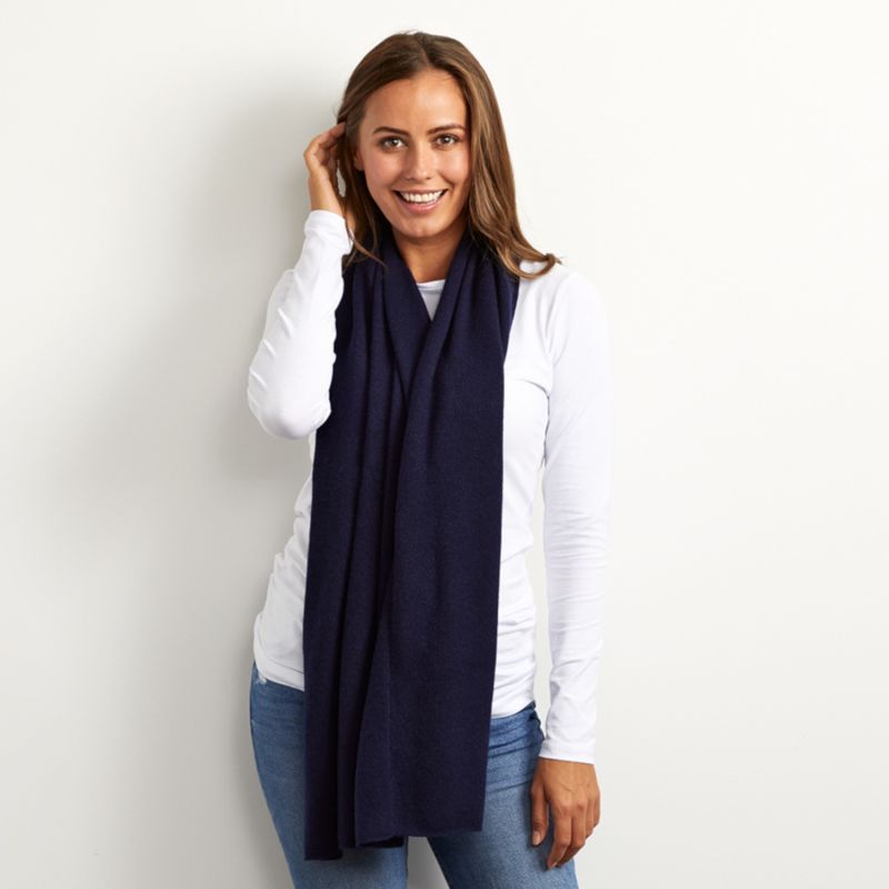 Lucy Navy Multi Way Cashmere Wrap image