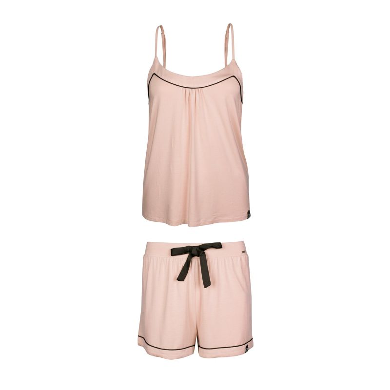 Bamboo Cami & Short Pyjama Set In Pink image