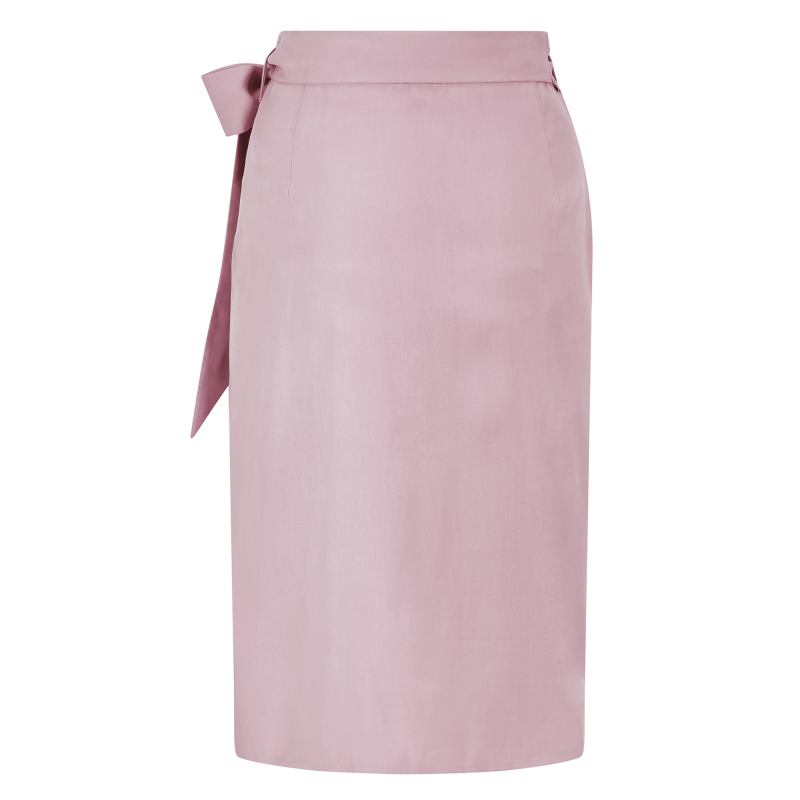 Bow Tie Wrap Skirt (Pink & Purple) image