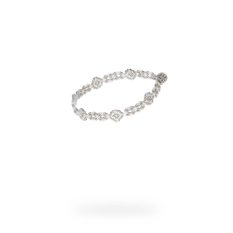 Mini God'S Eye Chain Bracelet - Platinum, Silver image