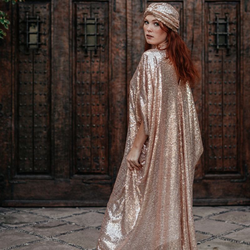 sparkly kaftan