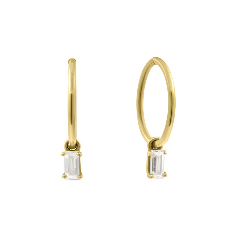 Clicker hoop earrings top