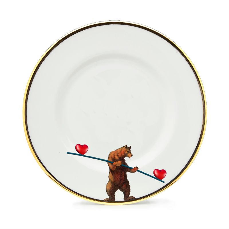 Balancing Love Bearing Love Dessert Plate image