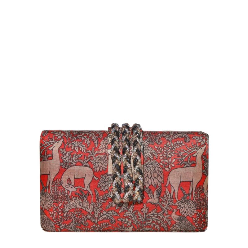 Bambi Braided Fringe Clutch image