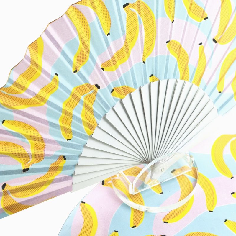 Banana Boomerang Hand Fan image