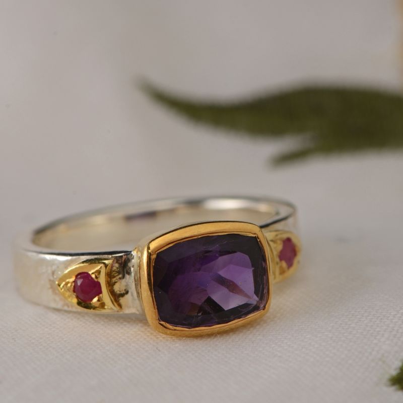 Bathsheba Amethyst Ruby Ring image