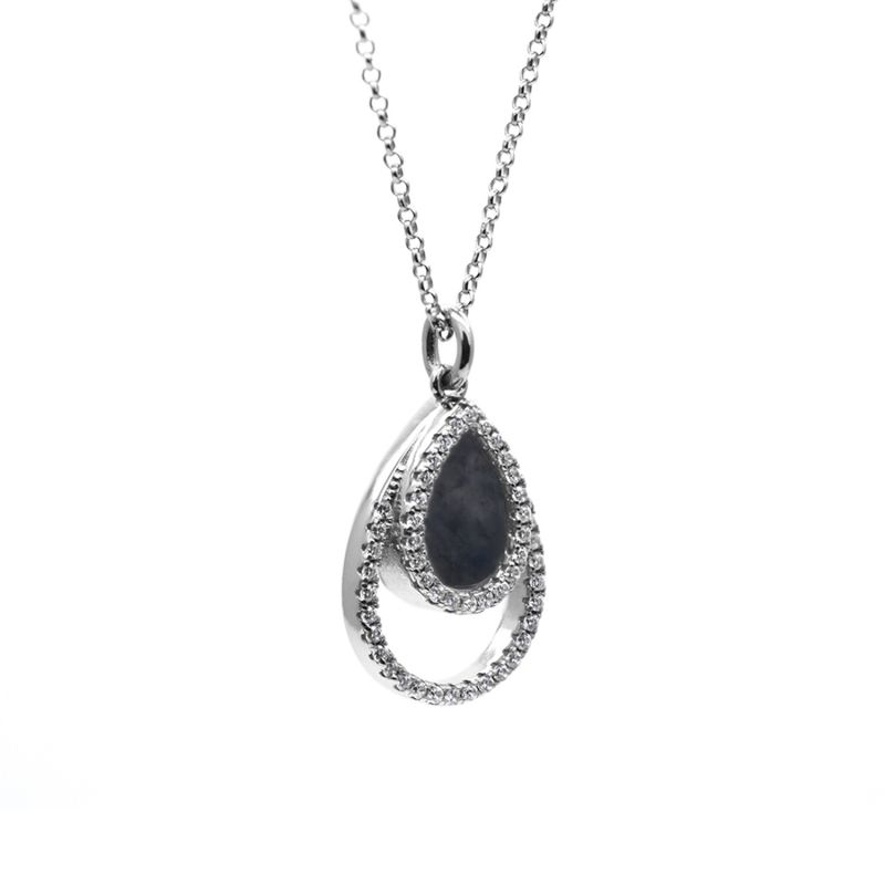 Aqua Necklace In Black Jade II image