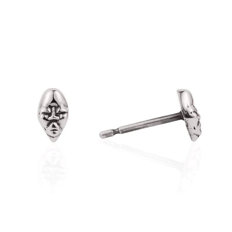 Tiny Voodoo Erzulie Earrings Silver image