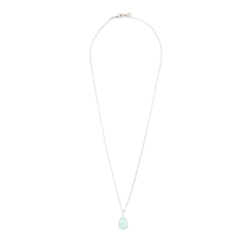 Drop Necklace In Mint Green image