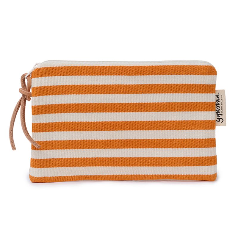 Bea Stripe Sevilla Orange Makeup Purse image