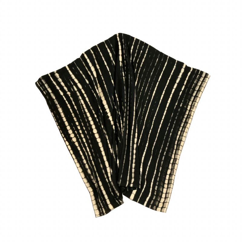 Beach Hand Dyed Sarong -Black Multi image