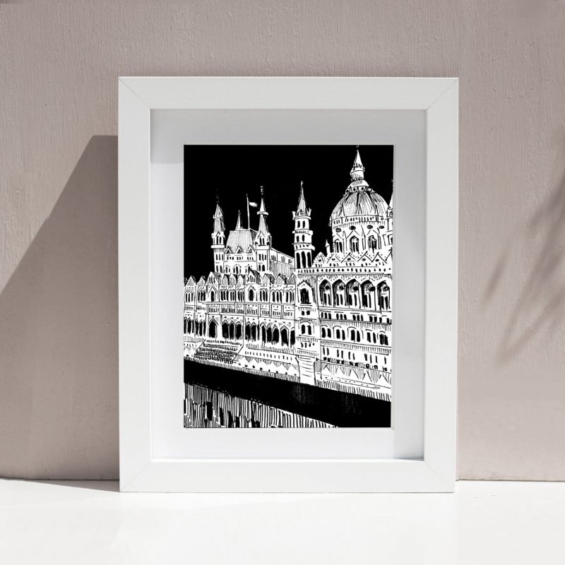 Beautiful Budapest City Art Print: Hungary Architecture Masterpieces image