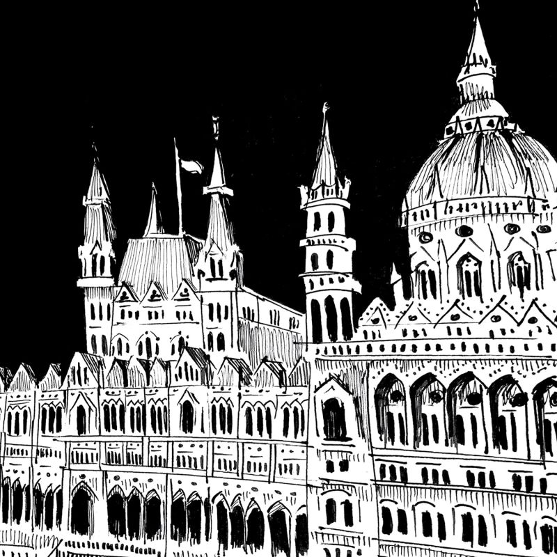 Beautiful Budapest City Art Print: Hungary Architecture Masterpieces image