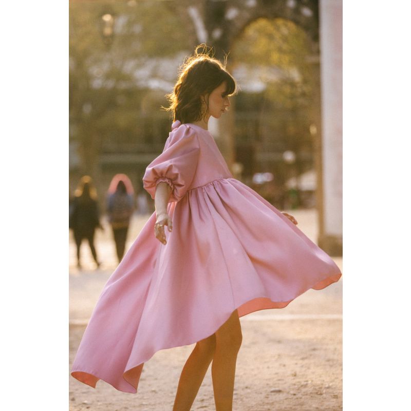 Beijinho - Puff Sleeves Green Dress image