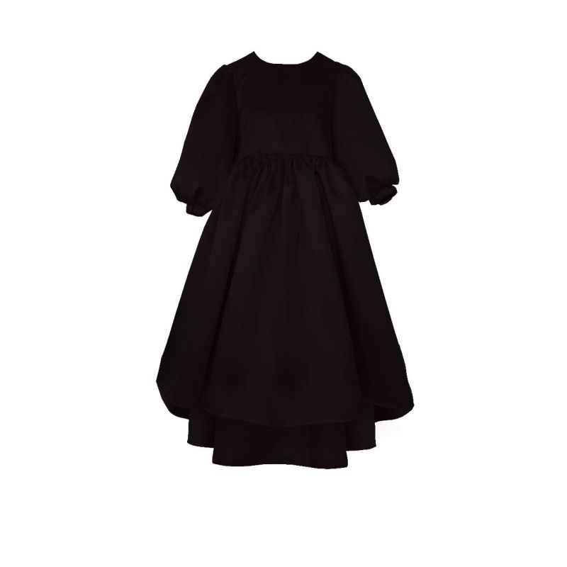 Beijinho - Puff Sleeves Black Dress image