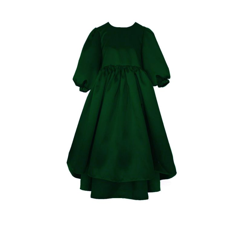 Beijinho - Puff Sleeves Green Dress image