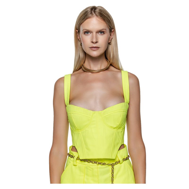 Bella Electroclash Lemon Corset Top image