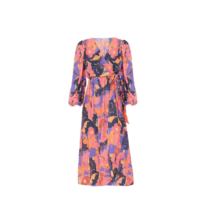 Bella Midi Dress - Floral Print image