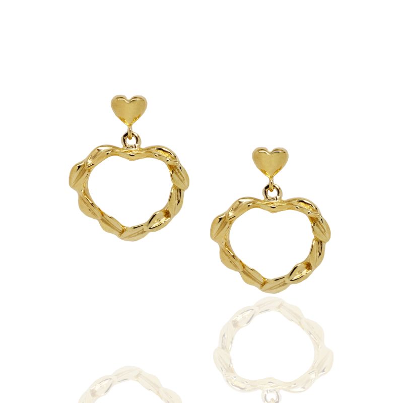 Belove Unaloe Earrings Gold-Pated image