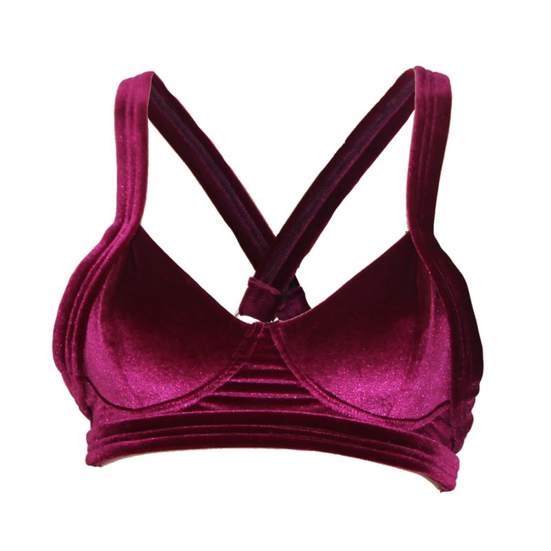 Pattern Bralette Berry