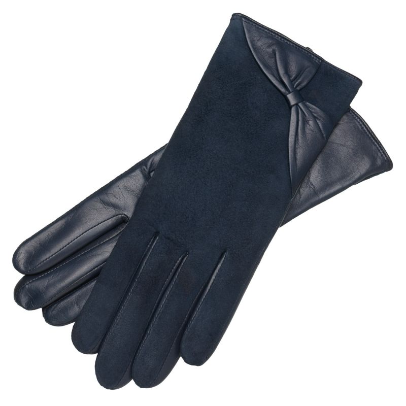 Vittoria - Women's Suede Leather Gloves in Blue navy image