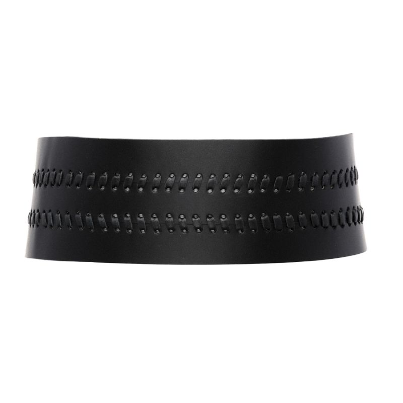Waist Black Corset Leather Belt Frida image