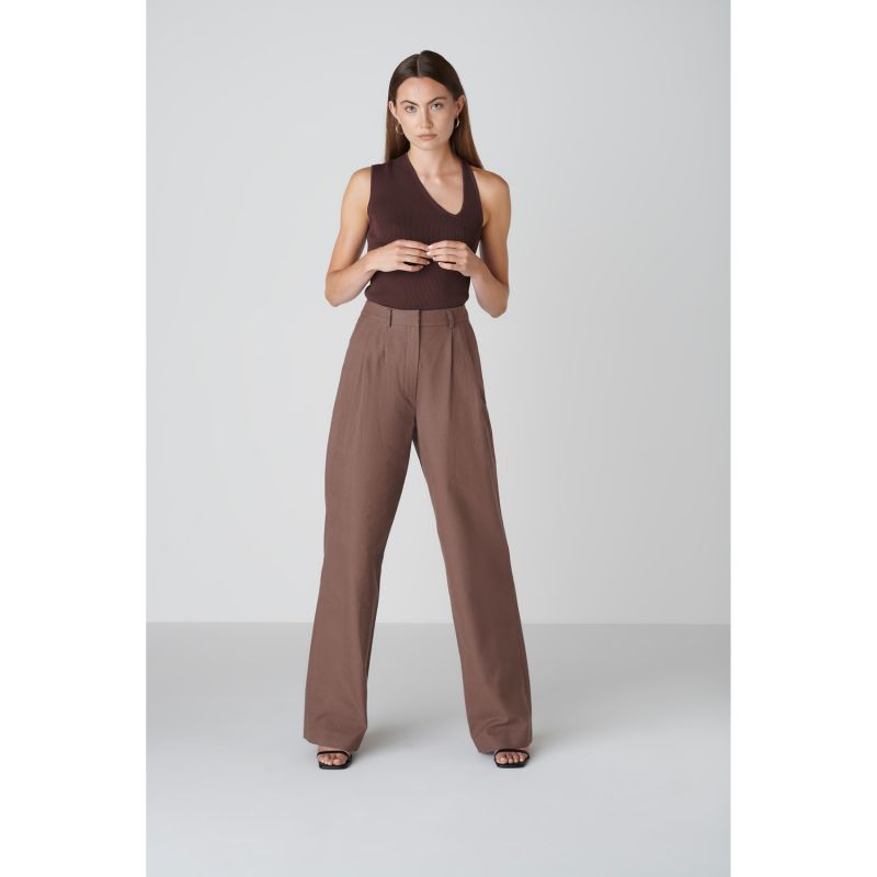 BièL Pants In Chocolate Brown image