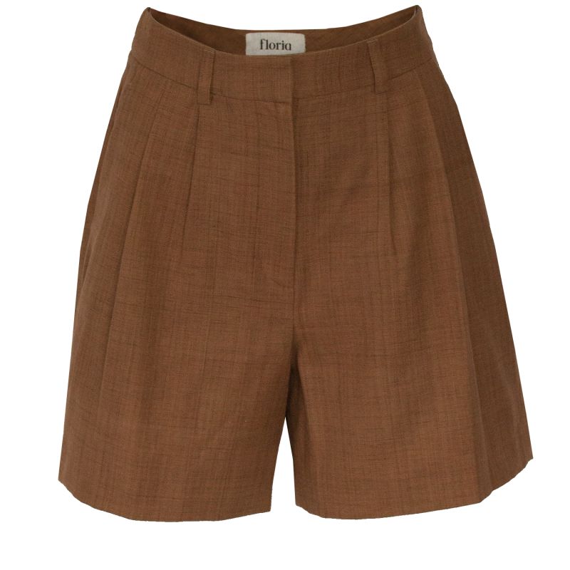 BièL Shorts In Cappuccino Brown image