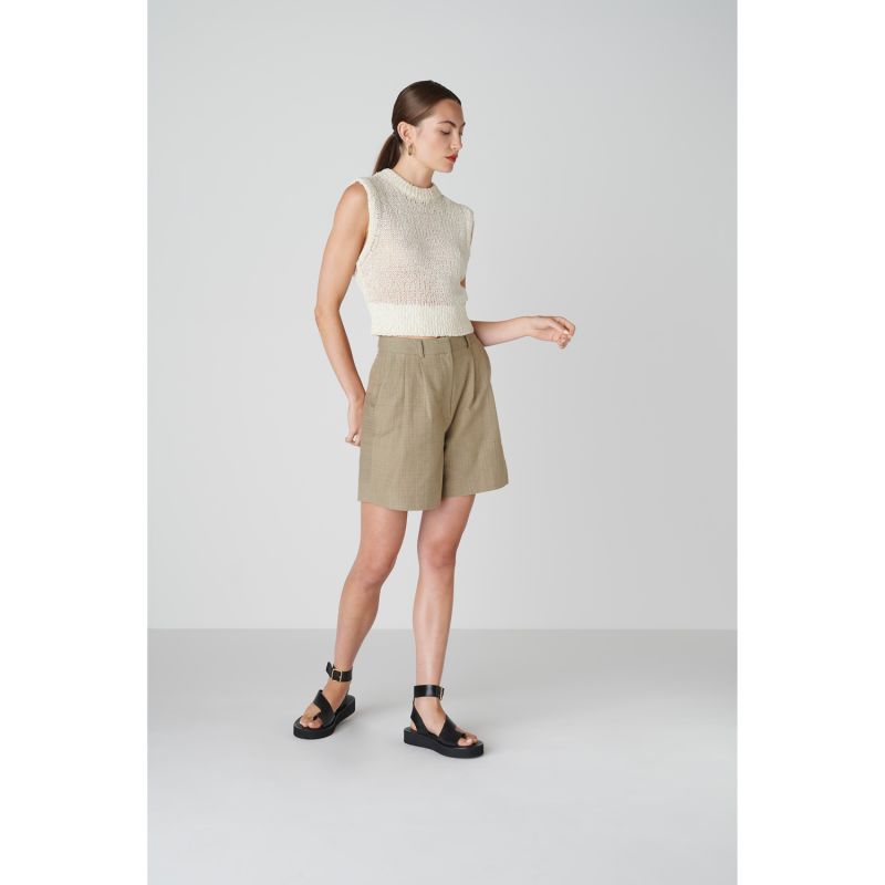 BièL Shorts In Sage Green image