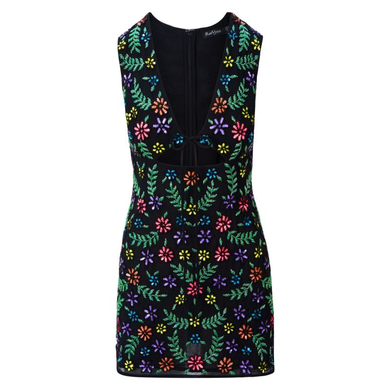 Billie Cut-Out Floral Sequin Dress image