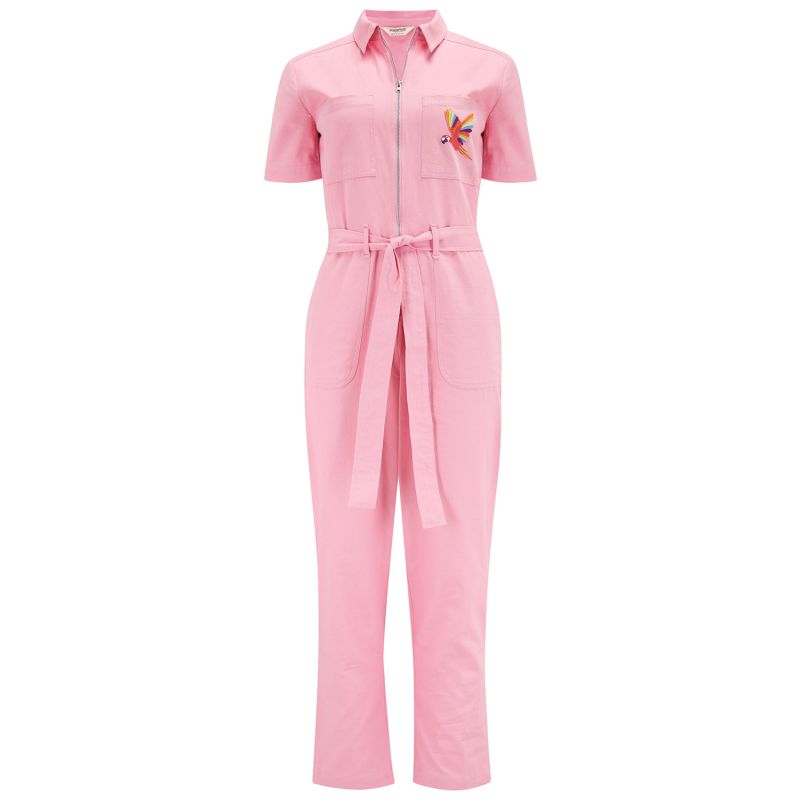 Billy Boilersuit Pink, Rainbow Parrot - Pink image