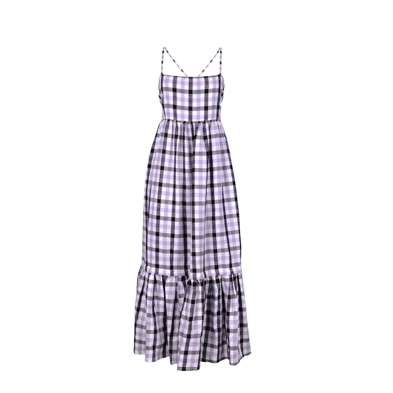 Blue Check Bingin Dress image