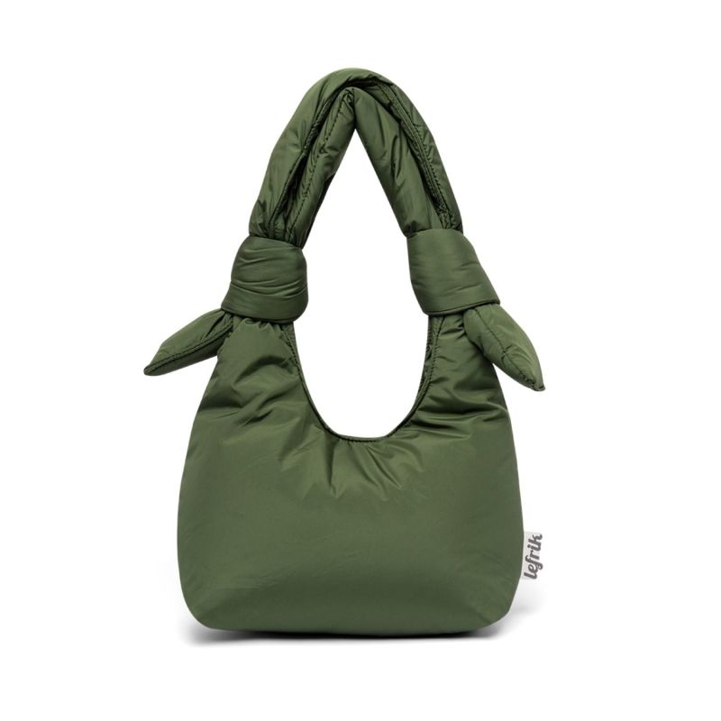 Biwa Mini Puffy Shoulder Bag Green Bloom image