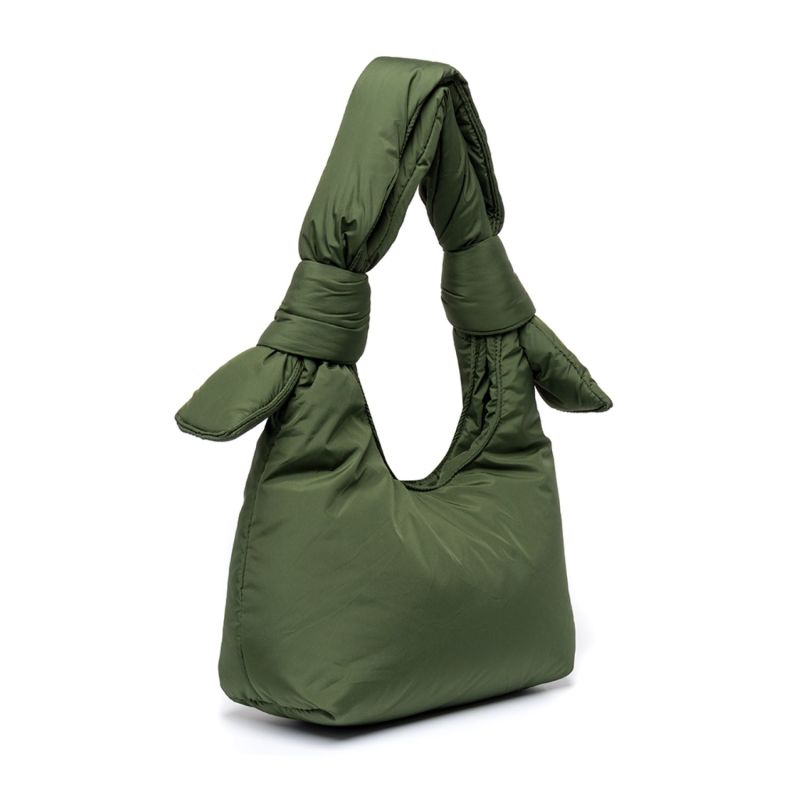 Biwa Mini Puffy Shoulder Bag Green Bloom image