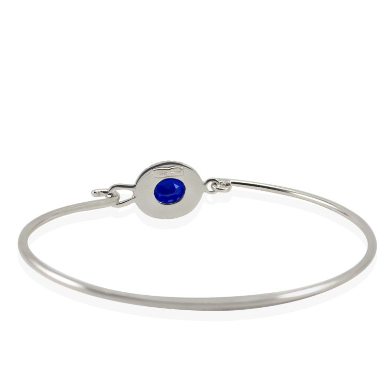 Luccichio Blue Agate Cuff Bracelet image