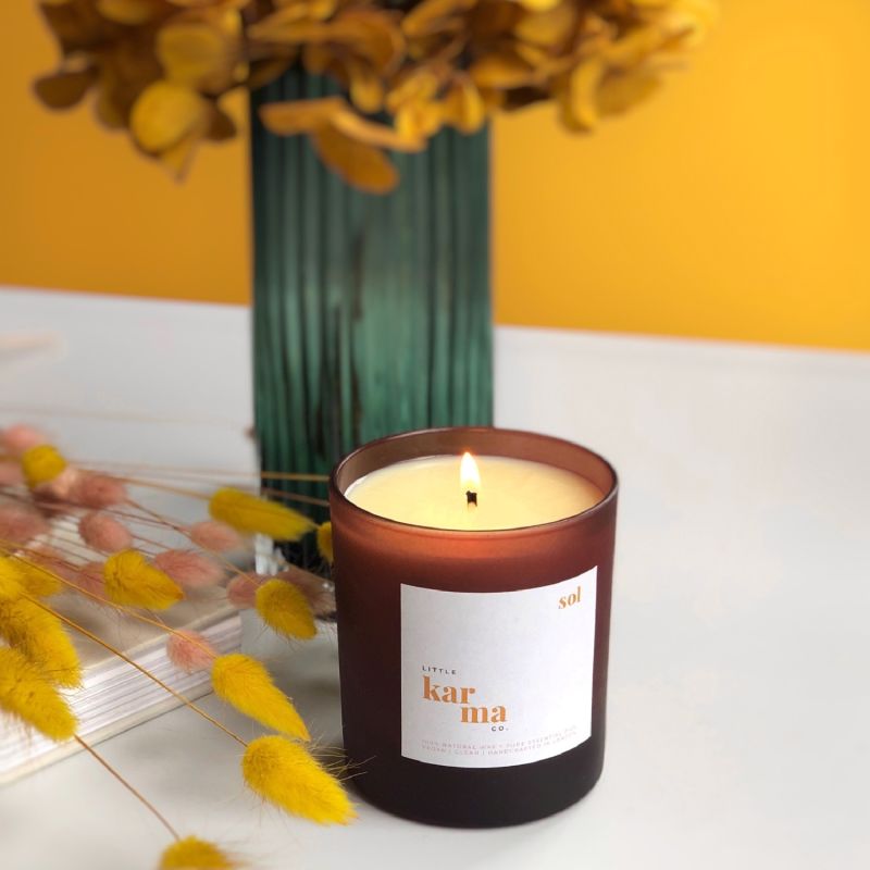 Sol - Energising Eucalyptus + Lime Refillable Large Candle image