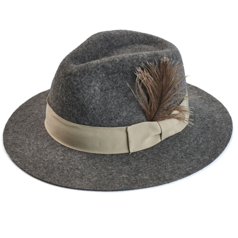 Fedora Hat With A Feather image