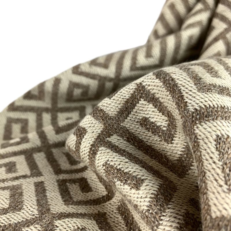 Brown Ethnic Premium Baby Alpaca Throw image