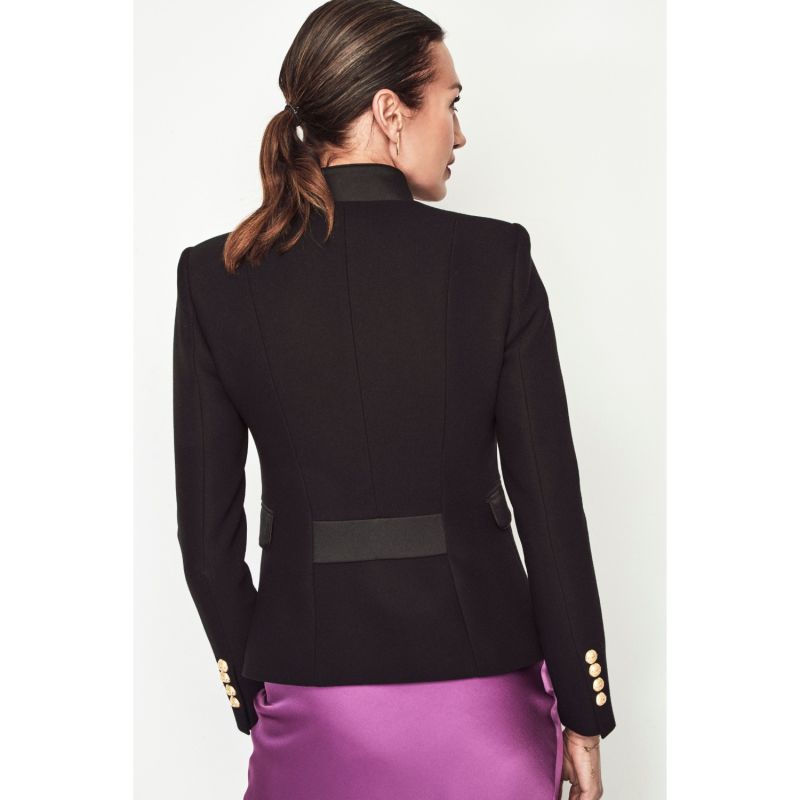 Black Blazer With Golden Buttoms Renata Black image