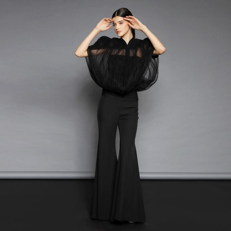 Black Flared Pants image