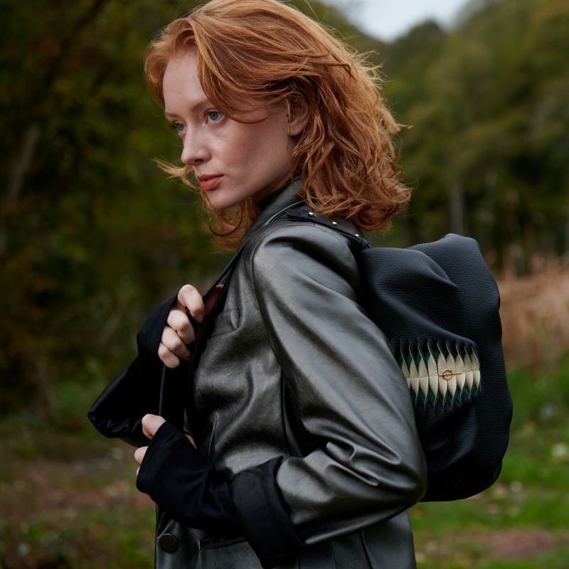 Black Hera / Leather Clucth And Shoulder Bag image