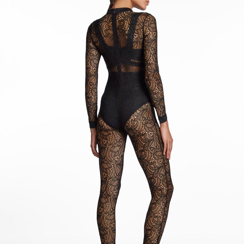 Black Lace Catsuit image