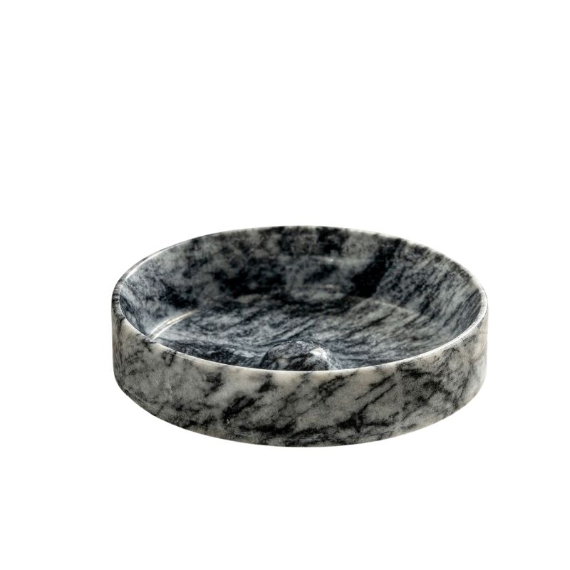 Tumbling Mugla Black Marble Bowl - Premium Quality Natural Marble image