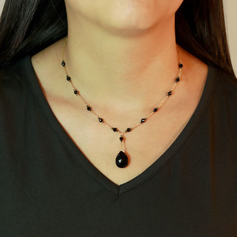 Black Onyx  Statement Necklace image