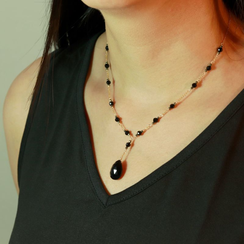 Black Onyx  Statement Necklace image