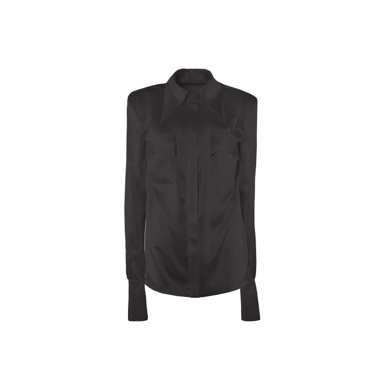 Black Silk Shirt image